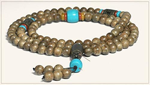 GLW Kalimantan Genuine Wild Agarwood Aloewood 7mm MalasMeditation Prayer Beads#4953