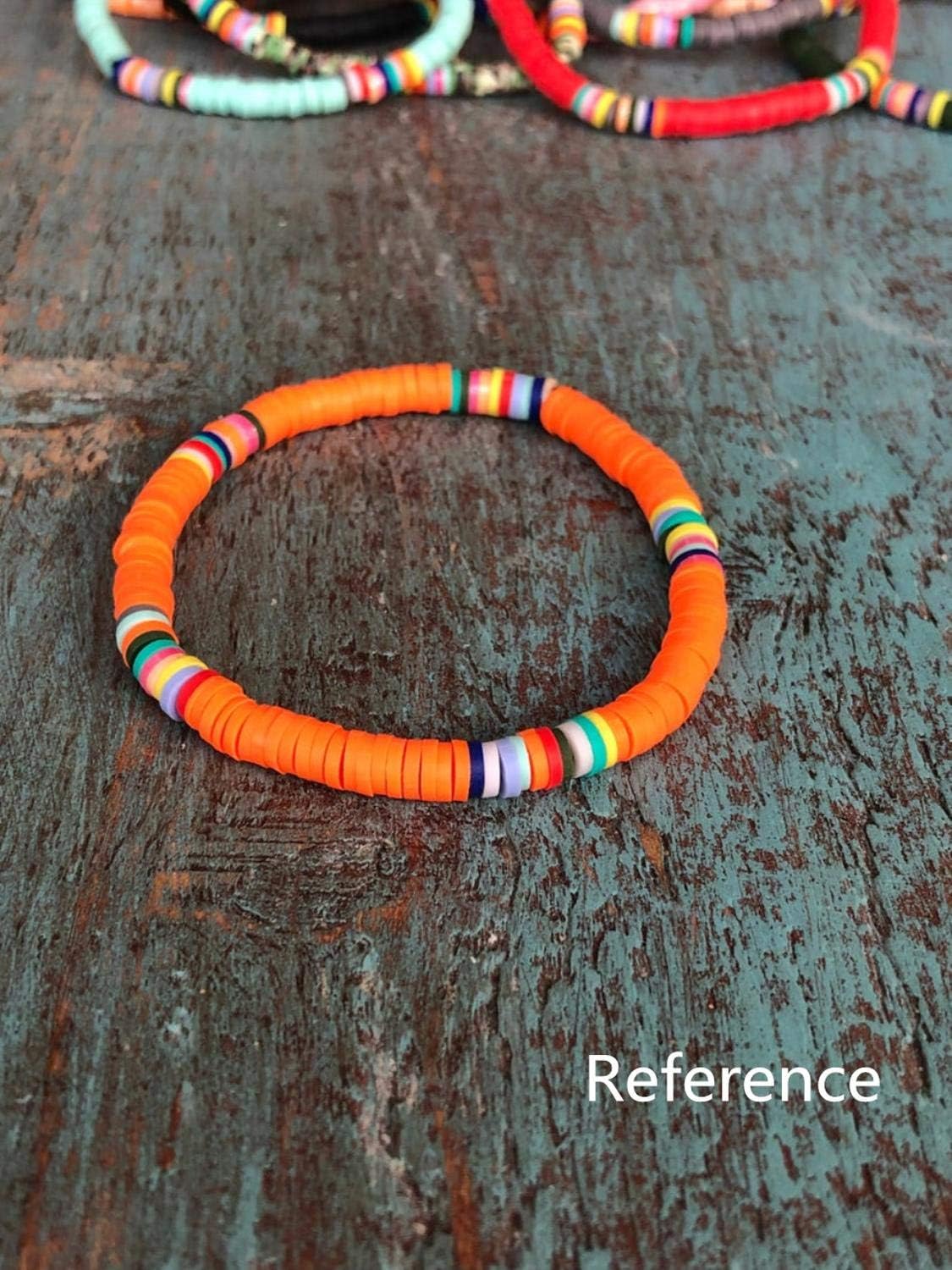 nt 1box 15 Colors 4mm Environmental Handmade Polymer Clay Beads Disc/Flat Round Heishi Bead for Women Necklace Jewelry Craft Making D121