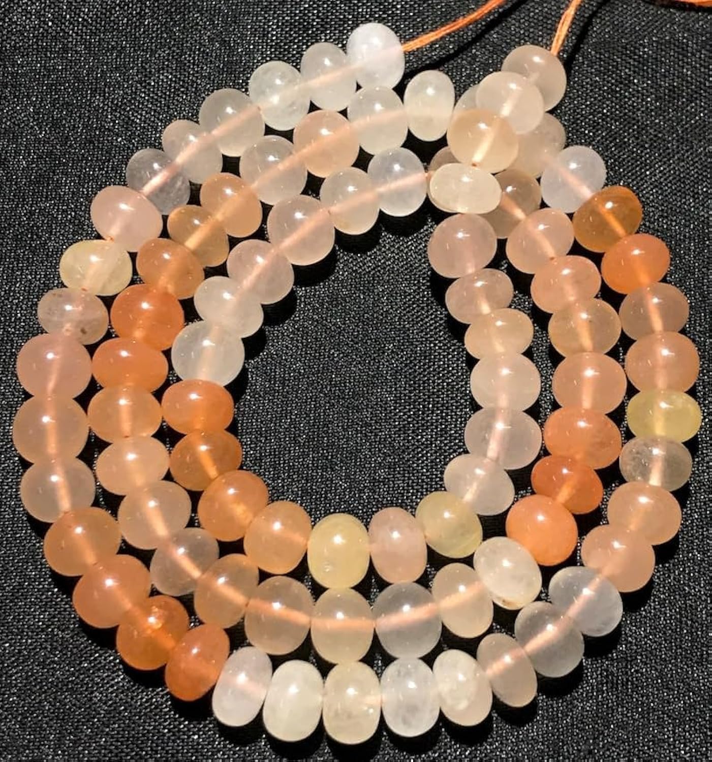 Natural STRAWBERRY QUARTZ rondelle soomth Beads 7mm 18 inch long string jewelry making gemstone beads for necklace bracelet