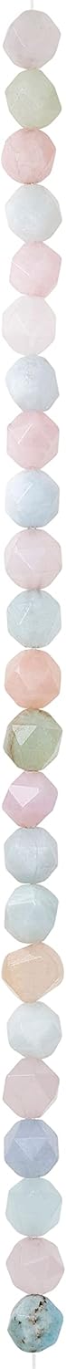 Bead Landing Morganite Faceted Beads, 8mm, 12 Pack