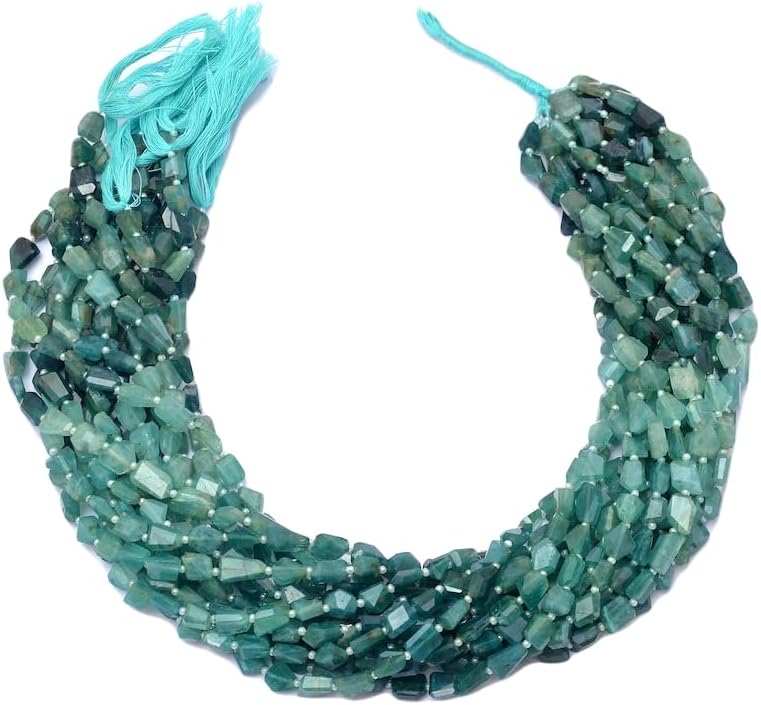 13 inch Strand of Natural gem Grandidierite, 9-11mm Tumble Smooth Beads for DIY Jewelry Making. | Beads_03802