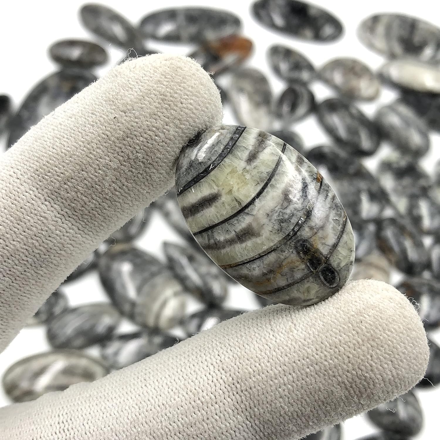 Natural ORTHOCEARS Gemstone Loose Cabochon Lot For Jewelry Making, Loose Gemstone For Ring, Earring & Pendant Necklace, Jewelry Making Cabochons, Healing Gemstones