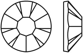 1440 pcs PRECIOSA MC Chaton Rose Maxima Flatback Stone ss20 (Approx. 4,6-4,8 mm), Crystal, Hotfix