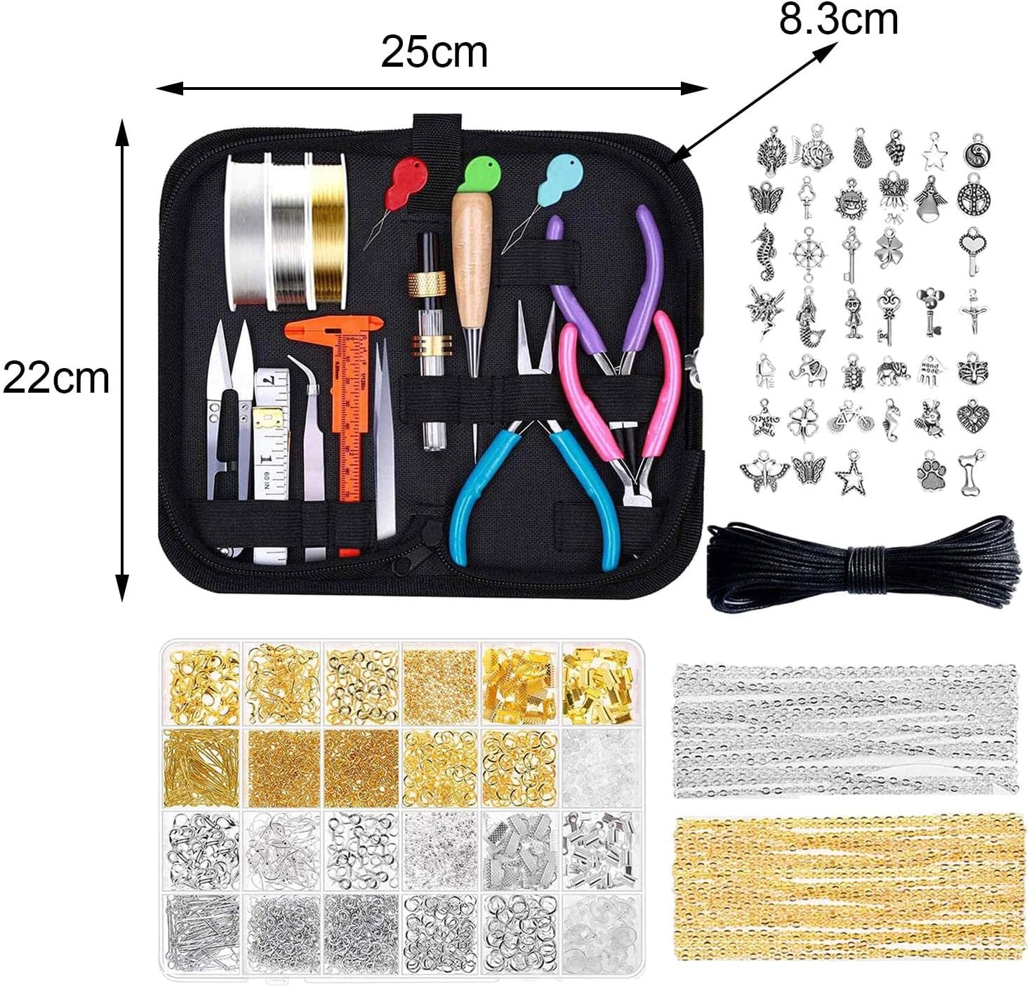 Jewelry Making Kit Craft Jewelry Wires Jewelry Findings Beading for Charm Necklace