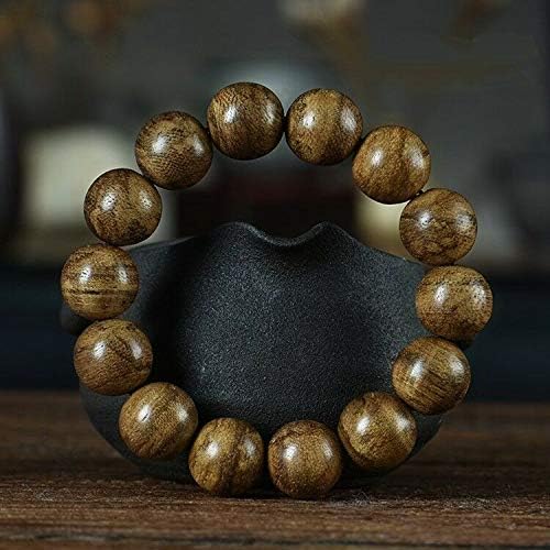 GLW Kalimantan Wild Agarwood Aloewood 15mm MALA Prayer Beads #4914
