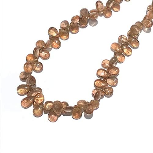 Andalusite Beads Glossy Andalusite Plain Beads Size 5 to 8 mm Andalusite Pear Shape Plain Pear Beads Pink Green Full 9