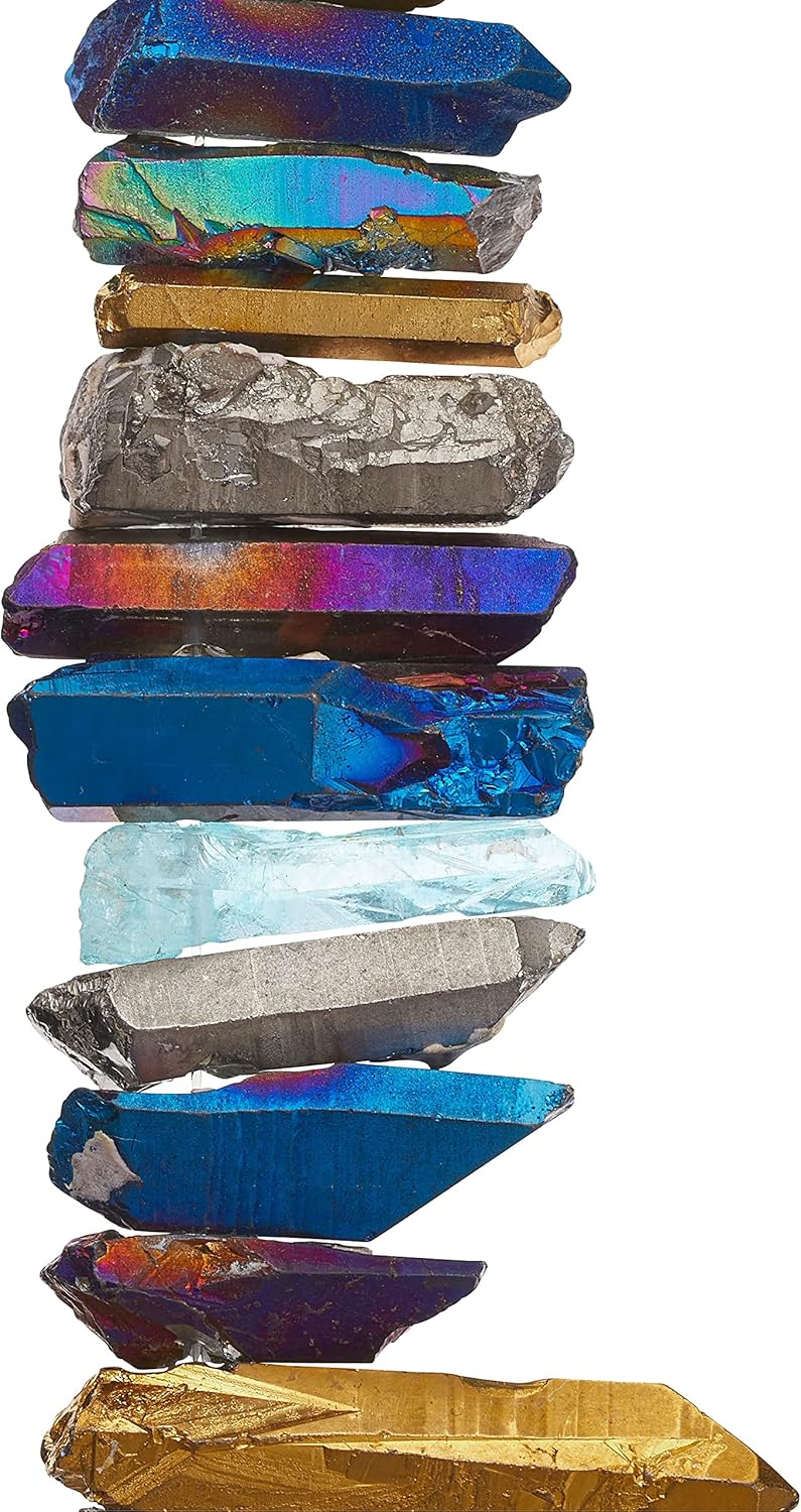 Bead Landing Sedona Multicolor Quartz Crystal Beads, 12 Pack