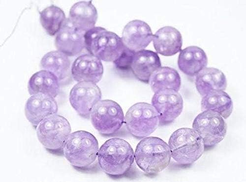 Lavender Amethyst Smooth Round Ball Gemstone Craft Loose Beads Strand 16 Inch Long 28 Beads 16mm Code-HIGH-1247