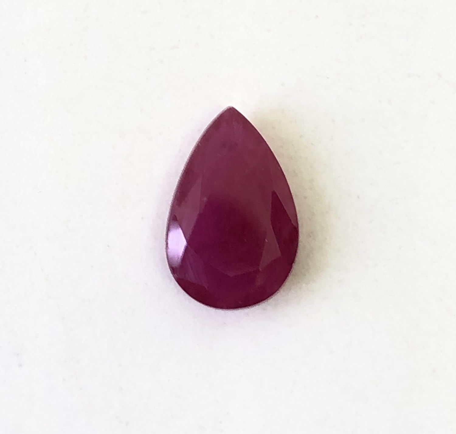 2.02 Ct Natural Ruby, Pear Shape, Size 11x7 mm, Cut Faceted Loose Gemstone, Ruby For Making Pendant, Ring, Jewelry, July Birthstone