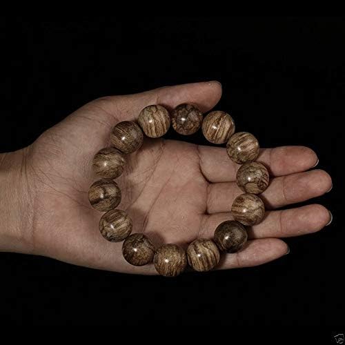 GLW Genuine Tarakan Agarwood Aloewood 15.7mm Japa MALA Meditation Prayer Beads #3989