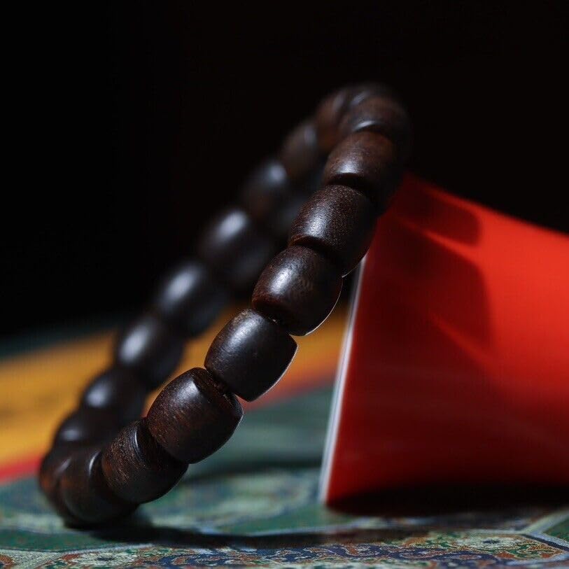 Agarwood 10mm Brunei Black Chess Agarwood Sinker Grade Strings Buddha Beads Rosary Beads