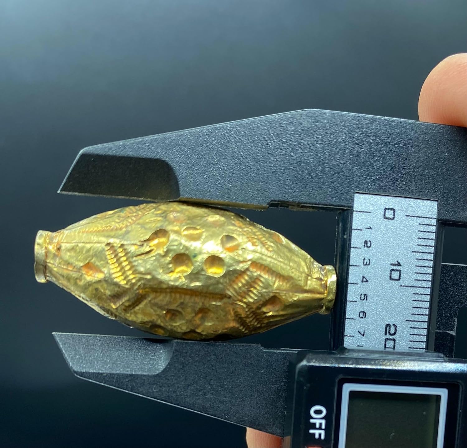 Handcrafted Afghan Silver Gold Plated Bead 43x29mm – 10.96g Antique Nepalese Tibetan Jewelry Bead for Necklace & Bracelet Making, Ethnic Boho Vintage for DIY Jewelry Design (20)