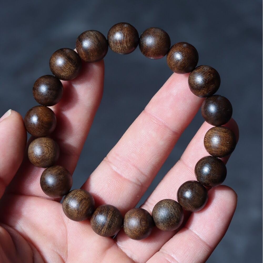 Agarwood 12mm x 17pcs Old Material Fusen Red Earth Agarwood string beads Rosary beads