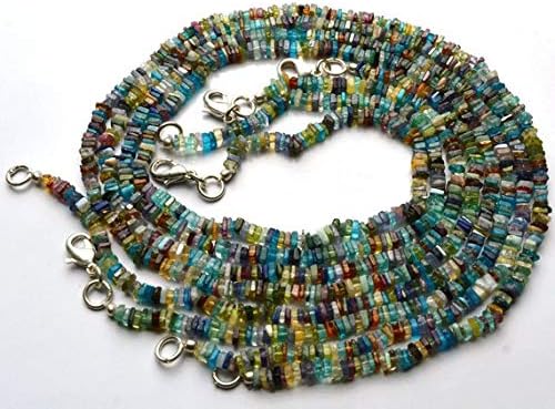 1 strand natural 16 inch stands extremely super finest, multi color multi stone square chips shape smooth beads shape 2.5 to 3 mm