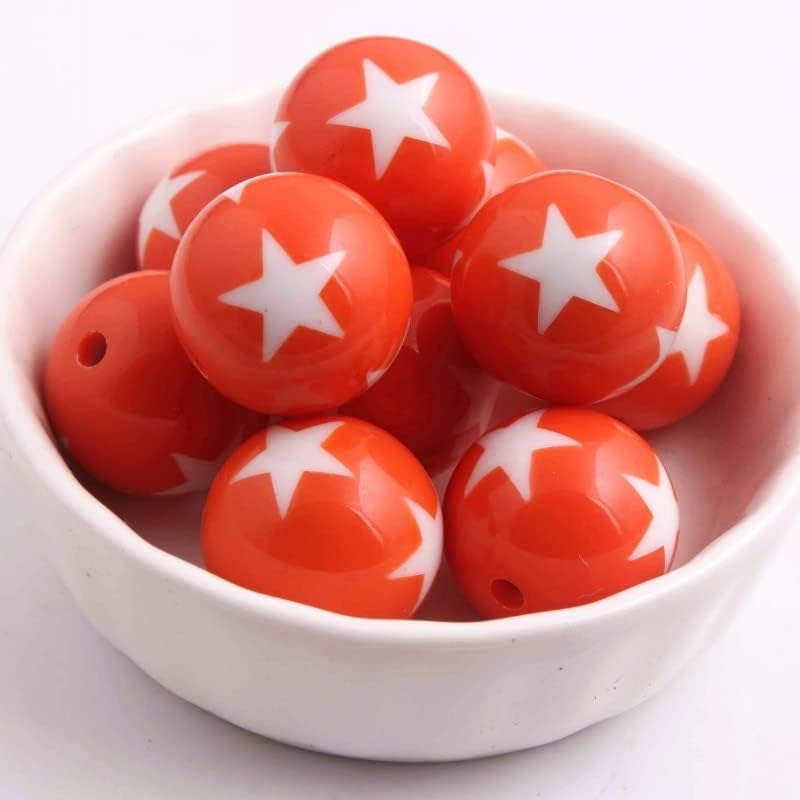 Davitu Kwoi Vita Acrylic Star Beads for Chunky Kids Fashion Jewelry 12MM 16MM 20MM|Acrylic Star Beads|Fashion beadsbeads Fashion - - (Color: Yellow, Item Diameter: 12mm 500pcs per Bag)