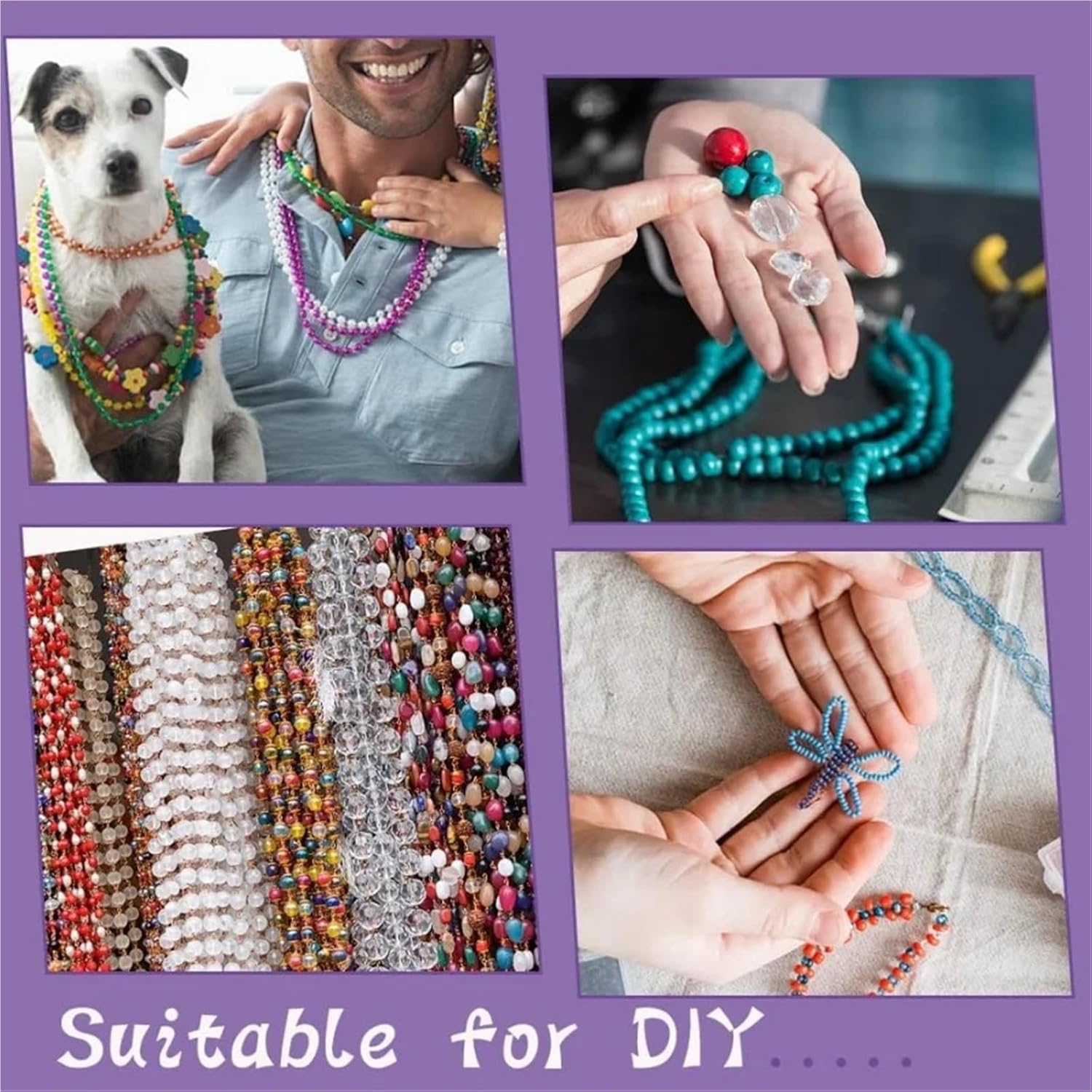 Beading Needles 2/4set Beading Needles Set Long Straight Thread Big Eye with Needle Bottle for Jewelry Making(100pcs,4set)