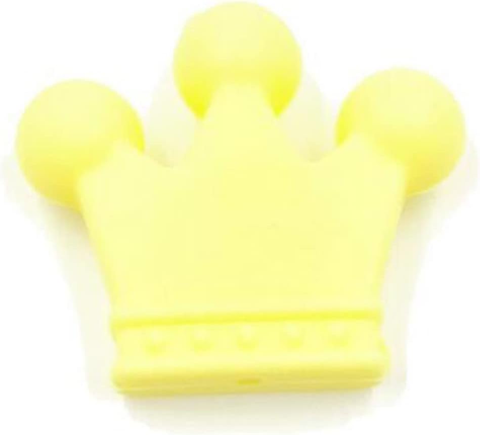 Silicone Beads 35mm Bulk for Keychain Making Colorful Silicone Beads Crown Shaped Silicone Beads for Bracelets Lanyards Necklace Jewelry DIY Crafts 20 Pieces (8)