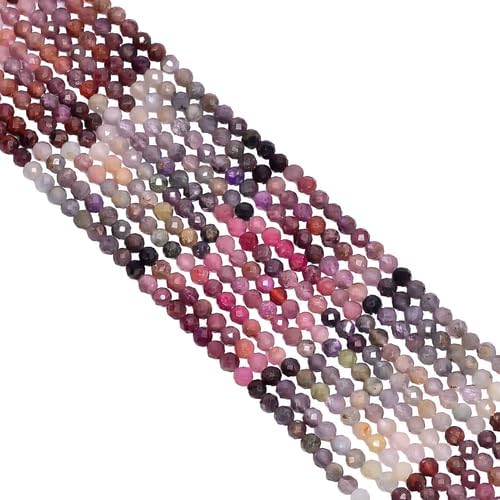 Natural Multi Spinel Gemstone Round Shape Faceted Beads 4X4mm 10 Strand 12.5