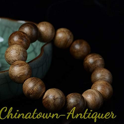 GLW Kalimantan 16 Mm Mala Meditation Wild Agarwood Aloewood Prayer Beads #3052