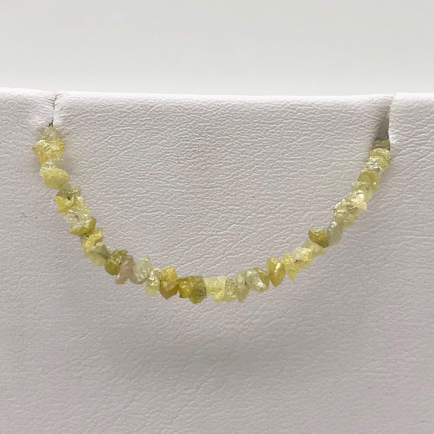 17.1cts Natural Untreated 13 inch Canary Druzy Diamond Beads 110620 for Jewelry Making