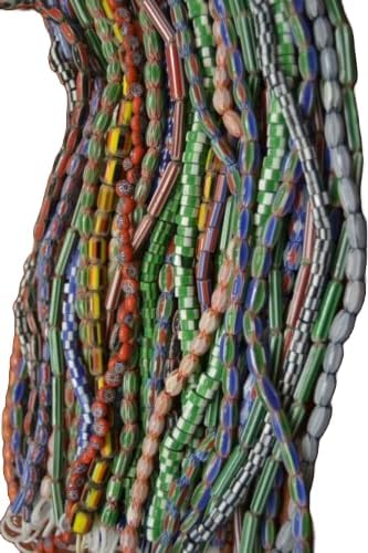 12 Strands ASSORT Chevron Glass Beading Beads 16