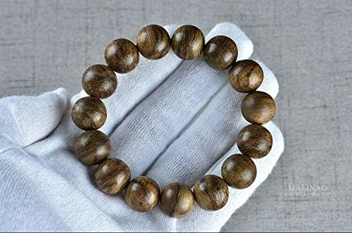 GLW Malinao Wild Agarwood Malas Meditation 14mm Prayer Beads Japa #4888