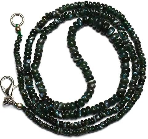 Very Very Rare Natural Gem Alexandrite Chrysoberyl Smooth 3 to 5MM Rondelle Beads Necklace 20