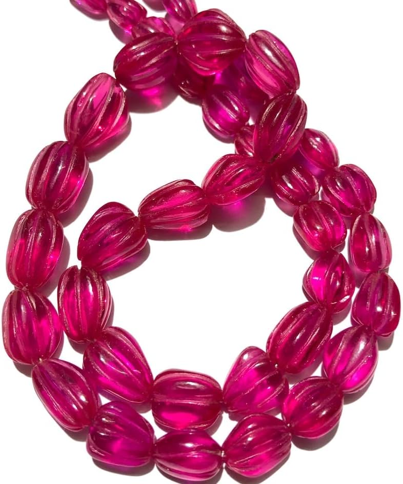 Natural Pink Spinel Nuggets Smooth Beads 8-11 MM 21 inch Long String Jewelry Making Gemstone Beads for Necklace Bracelet