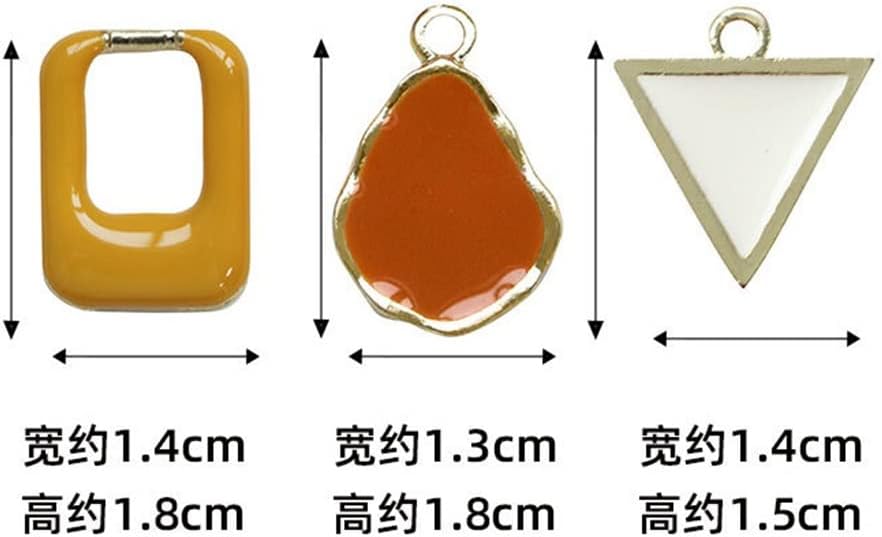 Hollow Drip Oil Alloy Earrings Accessories Clashing DIY Handicraft Materials Jewelry(Black)