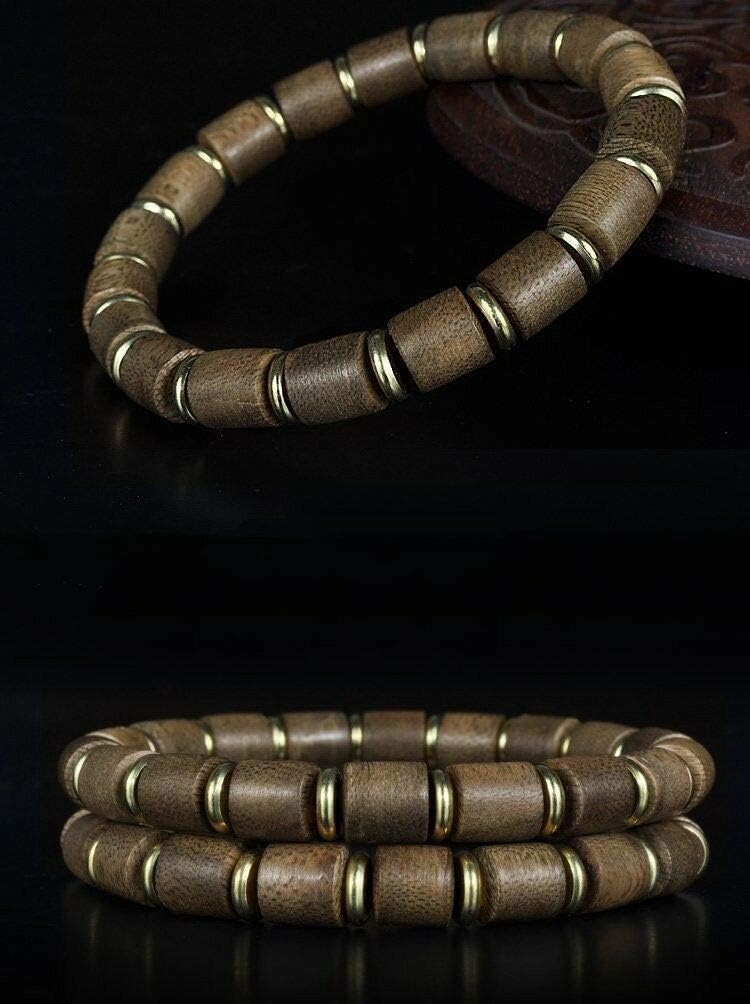 GLW MALA Prayer Beads Genuine Natural Wild Kalimantan Agarwood Aloewood 6mm #4696