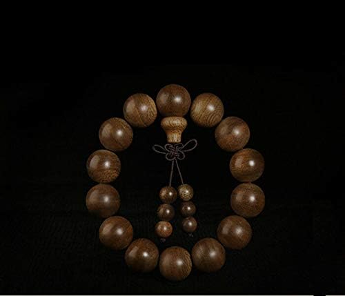 GLW 15.7mm Indonesia Tarakan Mala Meditation Wild Agarwood Prayer Beads #4785