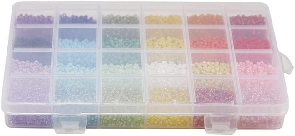 Marycan 3mm Glass Seed Beads Kit 12000pcs Colorful Seed Beads Round Beads for DIY Bracelet Necklace Jewelry Making for All People