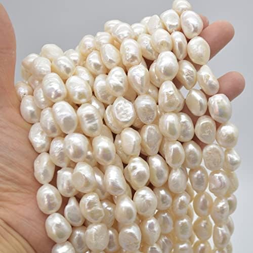 13 inch Strand of Natural gem Freshwater Baroque Pearl, 12-14mm Nugget Smooth Beads for DIY Jewelry Making. | Beads_03760