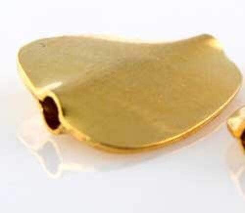 1 Designer 20x15x3mm Petal 20K Gold 2.58 Gram 9505 for Jewelry Making