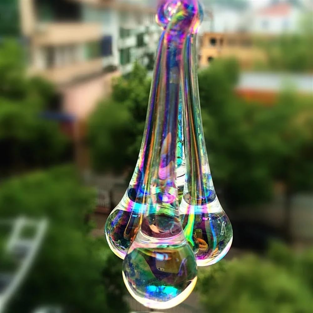 Hanging Crystals Prisms 300pcs Clear AB 16 * 60mm Crystal Chandelier Parts Beads Hanging Pendants Decor Hangings Crystals for Decoration