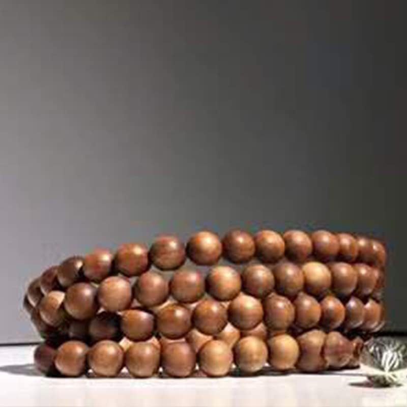 Mascot Wooden Crafts Wood Carving Art Wood Decoration Artwork 老山檀香手串相思入画108颗 文玩手串念珠男女檀木佛珠手链(DIY不沉水6MM老山)