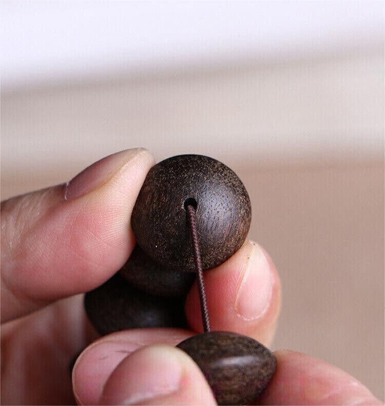 Malaysia All Natural Agarwood Abacus Beads Buddhist Unisex Prayer