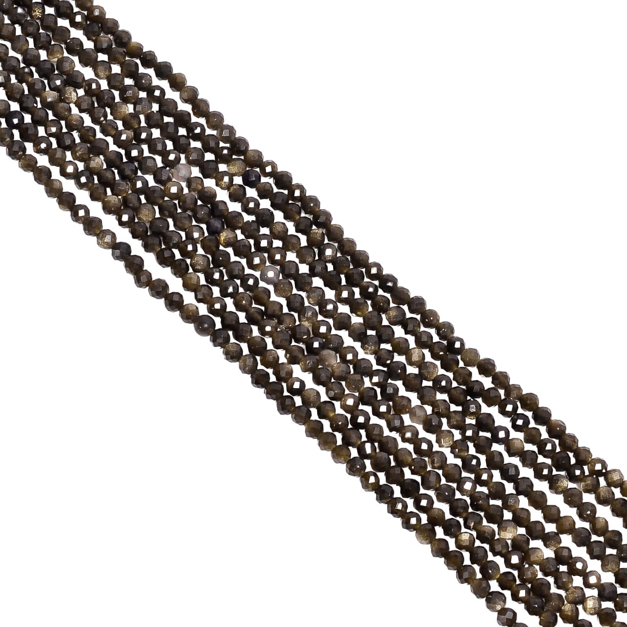 Natural Cats Eye Gemstone Rondelle Shape Faceted Beads 3X3 mm 50 Strand 13