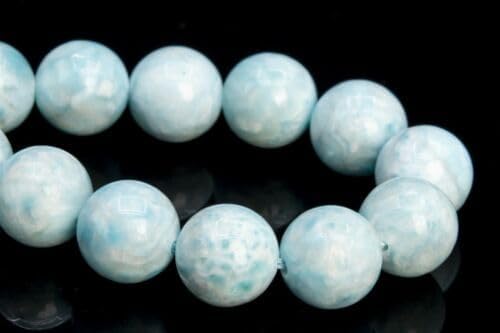 Full Strand 10MM Genuine Natural Light Blue Hemimorphite Beads Grade AA+ Round Loose Beads Fast Free Supply