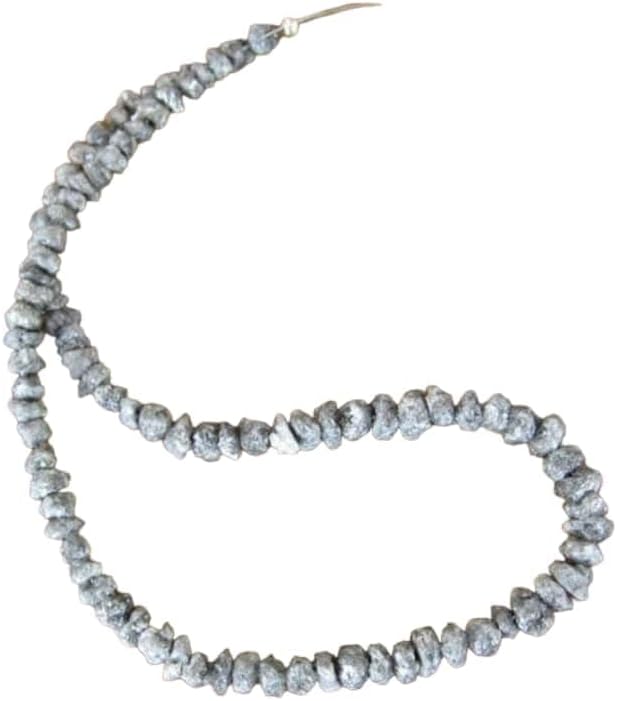 6mm-8mm Sparkling Gray Natural Diamonds, Raw Diamond Beads, 1mm Hole Drilled Beads, Uncut Beads, Rough Diamond Beads (2Pcs To 10Pcs Option), 6 MM - 8 MM