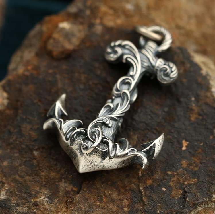 Brass Tang Grass Boat Anchor EDC Bead DIY Paracord Keychain Bead Bracelet Accessories Bead,Necklace Pendant Bead,Lanyard Bead,Brass Charms