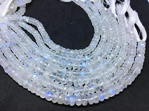 white rainbow rondelle beads, 6mm approx,8 inches strand,price of a strand