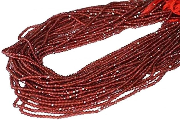 Mozambique Garnet Rondelle Faceted 2.50 mm, Gemstone Diamond Cut Genuine Beads 13 inches Long lot of 10 Strands CHIK-STRD-95484