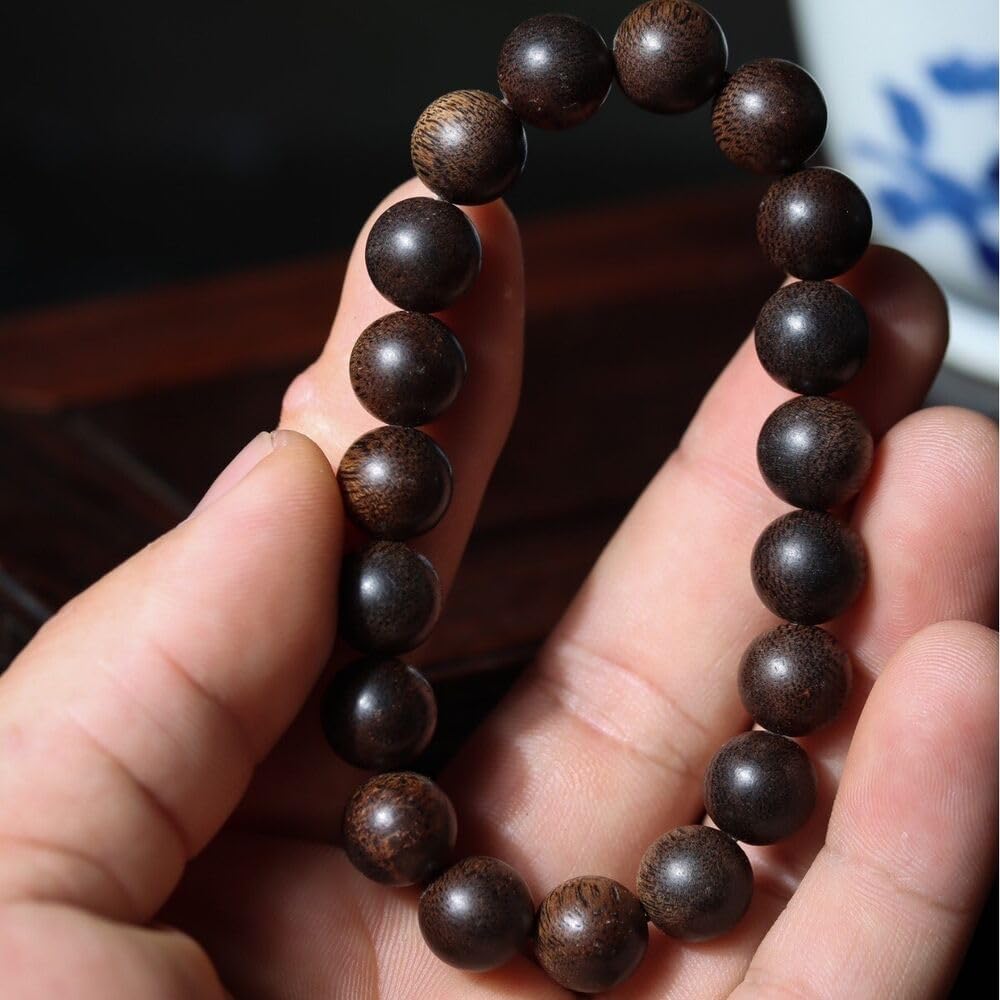 Agarwood Natural Brunei Old Material Agarwood 10mm Round Beads Buddha Beads Rosary Beads