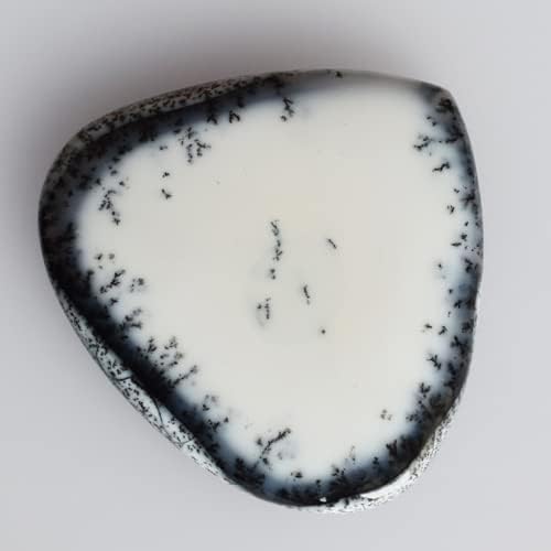 SilverO Natural Dendritic Opal Gemstone Heart Shape Size 48x51x6 MM Pendant Jewelry Making Loose Semi Precious Gemstone
