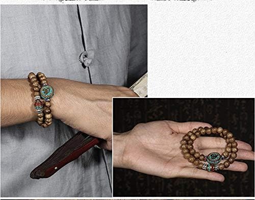 GLW Malas Meditation Prayer Beads Kalimantan Genuine Wild Agarwood Aloewood 7mm#4970