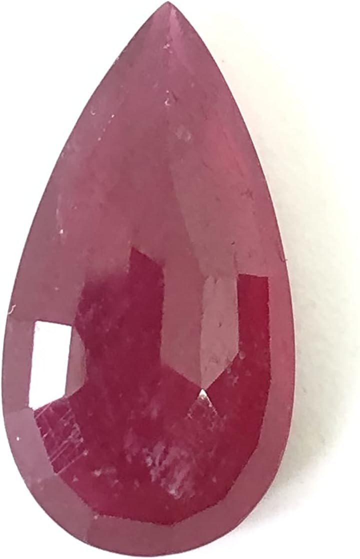 9.20 Ct Ruby Pear Shape Size 20x10 mm Cut Faceted Attractive High Quality Fine Loose Gemstone Best For Making Jewelry Pendant, Ring