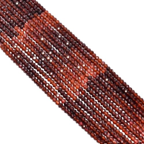 Natural Garnet Shaded Gemstone Round Shape Faceted Beads 4 mm 10 Strand 13
