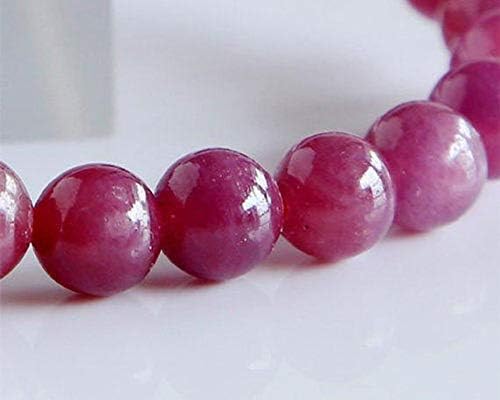 1 Strands Natural Purple Red South Africa Ruby Stretch Bracelet Round Beads 8mm 02821 Code-HIGH-30339