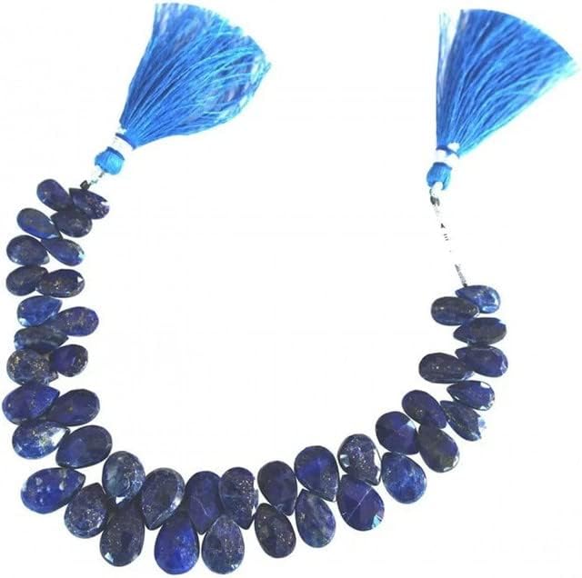 Lapis Lazuli Jewelry Gemstone Necklace Beads - Pear Teardrop Handmade Natural Lapis is Perfect for Your DIY Jewelry Making Earrings Bracelet CHIK-STNRD-24423